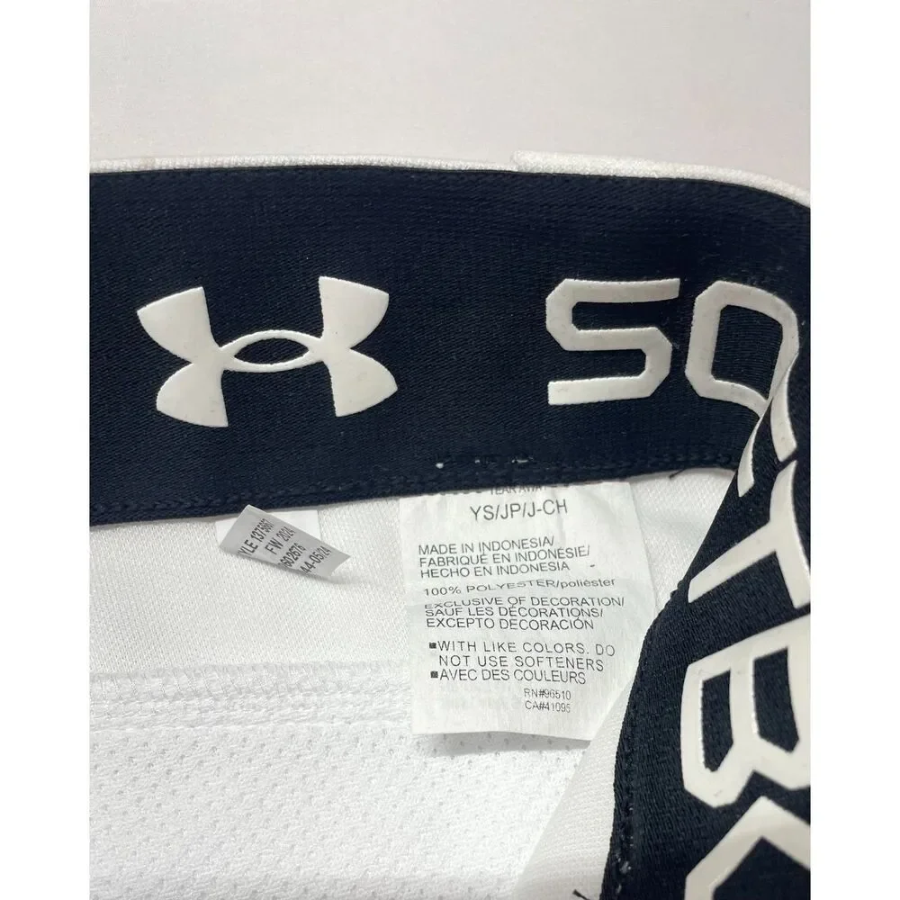 Under Armour Youth Baseball Softball Pants YS White Cropped Uniform NWT
